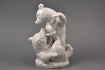 figurine, Bears at Play, Germany, Meissen, the 20-30ties of 20th cent., 18.5 cm...