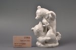 statuete, Lāči, Vācija, Meissen, 20 gs. 20-30tie gadi, 18.5 cm...