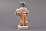 figurine, Football player, porcelain, Riga (Latvia), USSR, Riga porcelain factory, molder - Zina Uls...