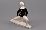 figurine, Gymnast, porcelain, Riga (Latvia), USSR, sculpture's work, Riga porcelain factory, molder...