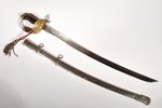 parade sabre of the Cavalry Regiment with small motto, blade length - 78 cm, handle length - 16 cm,...