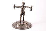 Figurine, Fraget, silver plated, Russia, Congress Poland, 1896-1915, h 14.5 cm...