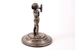 Statuete, Fraget, apsudrabots, Krievijas impērija, Polijas Karaliste, 1896-1915 g., h 14.5 cm...