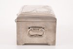 case, silver, 84 standard, 338.70 g, engraving, 11.6 x 8 x 6.7 cm, 1899-1908, Moscow, Russia...