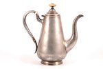 small teapot, silver, 84 standard, 353.35 g, engraving, gilding, h 17 cm, 1899-1908, Moscow, Russia...
