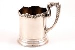 tea glass-holder, silver, 875 standard, 108 g, h = 10.1 cm, Ø (inside) 6.3 cm, the 20-30ties of 20th...