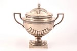 sugar-bowl, silver, 84 standard, 490.80 g, h 15.7 cm, 1899-1908, Vilna, Russia...