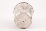 стакан, серебро, 84 проба, 73.45 г, штихельная резьба, 7.2 см, 1899-1908 г., Москва, Российская импе...