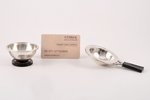 strainer, silver, 830 standart, the 30ties of 20th cent., (total) 99.75 g, Carl M. Cohr, Fredericia,...