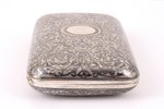 snuff-box, silver, (contemporary box), 84 standard, 110.95 g, niello enamel, gilding, 9.5 x 5.6 x 2....