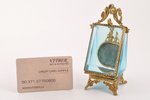 watch holder, glass, the end of the 19th century, h 12.4 cm...