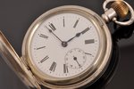 карманные часы, Великобритания, начало 20-го века, серебро, 6.6 x 5 см, Ø 40 мм, в рабочем состоянии...