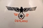 krējuma trauks, Ostland WB, h 9.6 cm, Latvija, 1940 g., J.K.Jessen rūpnīca...