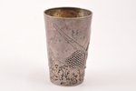 goblet, silver, 84 standard, 83.90 g, 8.4 cm, by Mikhail Tarasov, 1908-1916, Moscow, Russia...