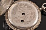 pocket watch, "Perret & Fils", Switzerland, the border of the 19th and the 20th centuries, silver, 8...