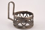 tea glass-holder, silver, 84 standart, 1908-1916, 164.30 g, "Fabergé", Moscow, Russia, Ø (inner) 6.5...