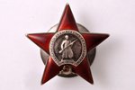 order, Order of the Red Star, № 107823, USSR, 40ies of 20 cent., 46 x 47.7 mm, 28.90 g...