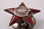 order, Order of the Red Star, № 107823, USSR, 40ies of 20 cent., 46 x 47.7 mm, 28.90 g...