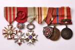 комплект наград, военный орден Лачплесиса (3-я степень), № 1633; Орден Виестура с мечами (4-я степен...