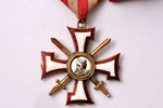 apbalvojumu komplekts, Lācplēša kara ordenis (3. pakāpe), Nr. 1633; Viestura ordenis ar šķēpiem (4....