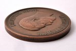 medal, For the best cart-horse, bronze, Russia, beginning of 20th cent., Ø 65.4 mm, 137 g...