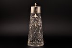 carafe, silver, crystal, 800 standard, h 27.7 cm, the beginning of the 20th cent., Germany...