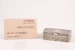 snuff-box, silver, 84 standard, 71.40 g, engraving, niello enamel, 7.1 x 3.6 x 2.1 cm, the end of th...
