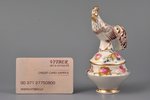 figurine, Rooster (figurine-casket), porcelain, Riga (Latvia), sculpture's work, handpainted by Anto...