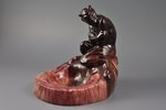 figurine, a Demon (ashtray), ceramics, Riga (Latvia), M.S. Kuznetsov manufactory, 1934-1940, h 22 cm...