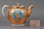 teapot, porcelain, M.S. Kuznetsov manufactory, Riga (Latvia), Russia, the border of the 19th and the...