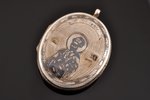 a medallion, Saint Paul the Apostle, silver, niello enamel, 84 standart, 6.35 g., the item's dimensi...