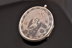 a medallion, Saint Paul the Apostle, silver, niello enamel, 84 standart, 6.35 g., the item's dimensi...
