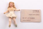 елочная игрушка, Девочка, вата, 1-я половина 20-го века, 10.8 см...