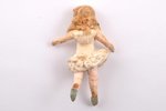 Christmas tree toy, a Girl, cotton wool, the 1st half of the 20th cent., 10.8 cm...