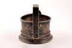 tea glass-holder, Gebr. Buch Warschau, silver plated, Russia, Congress Poland, 1865-1872, Ø (внутрен...
