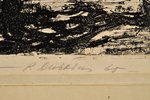 Dushkins Pauls (1928-1996), Thawing Snow, 1965, paper, etching, 39 x 57 cm, 2/15...