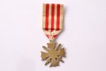 miniature badge, Order of the Bearslayer, Latvia, 20ies of 20th cent., 17.8 x 16.5 mm...