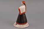 статуэтка, Девушка в народном костюме, фарфор, Рига (Латвия), фабрика Якоба Ессена, 1933-1935 г., 15...