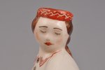 statuete, Tautu meita, porcelāns, Rīga (Latvija), J.K.Jessen rūpnīca, 1933-1935 g., 15 cm...