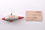 Christmas tree toy, Airship, USSR, 11.3 cm...