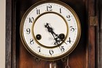 настенные часы, "Junghans", Германия, конец 19-го века, дерево, 103 x 38.7 x 18 см, Ø 146 мм, ~1895...