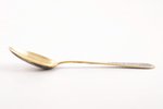spoon, silver, 875 standard, 41 g, niello enamel, gilding, 16.6 cm, artel "Severnaya Chern", 1957, L...