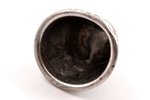 thimble, silver, 875 standard, 7.55 g, cloisonne enamel, h 2 cm, Ø 1.9 cm, Leningrad Jewelry Factory...