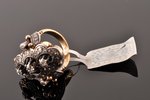 кольцо, золото, серебро, 585 проба, 15.87 г., размер кольца 18.75, бриллиант, (общая) ~1.95 кт, 20-3...