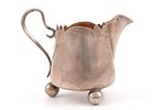 cream jug, silver, 84 standard, 117.40 g, engraving, h 9.1 cm, 1908-1917, Russia...
