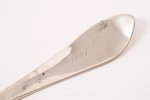 tablespoon, silver, 59.00 g, engraving, 22.5 cm, by Friedrich Grabbe, end of the 18th century, Riga,...
