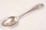 tablespoon, silver, 71.40 g, engraving, 22.5 cm, by Jacob Heinrich Lantzky, the beginning of the 19t...