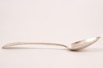 tablespoon, silver, 71.40 g, engraving, 22.5 cm, by Jacob Heinrich Lantzky, the beginning of the 19t...