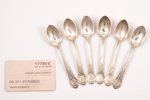 set of 6 coffee spoons, silver, 84 standart, 1898-1908, 113.15 g, "Grachev Brothers", St. Petersburg...