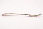 fork, silver, 42.15 g, 18.7 cm, by Joachim Gottlieb Kresner, 1776-1809, Riga, Russia...